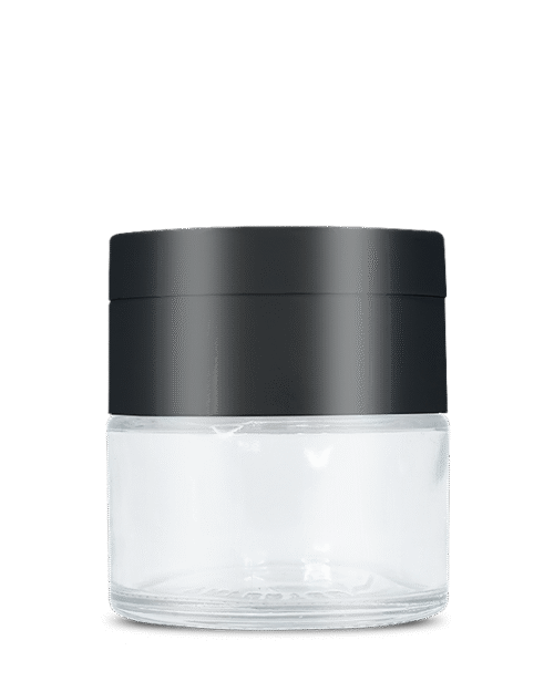 2 OZ CLEAR GLASS JAR