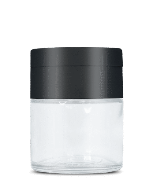 3 OZ CLEAR GLASS JAR